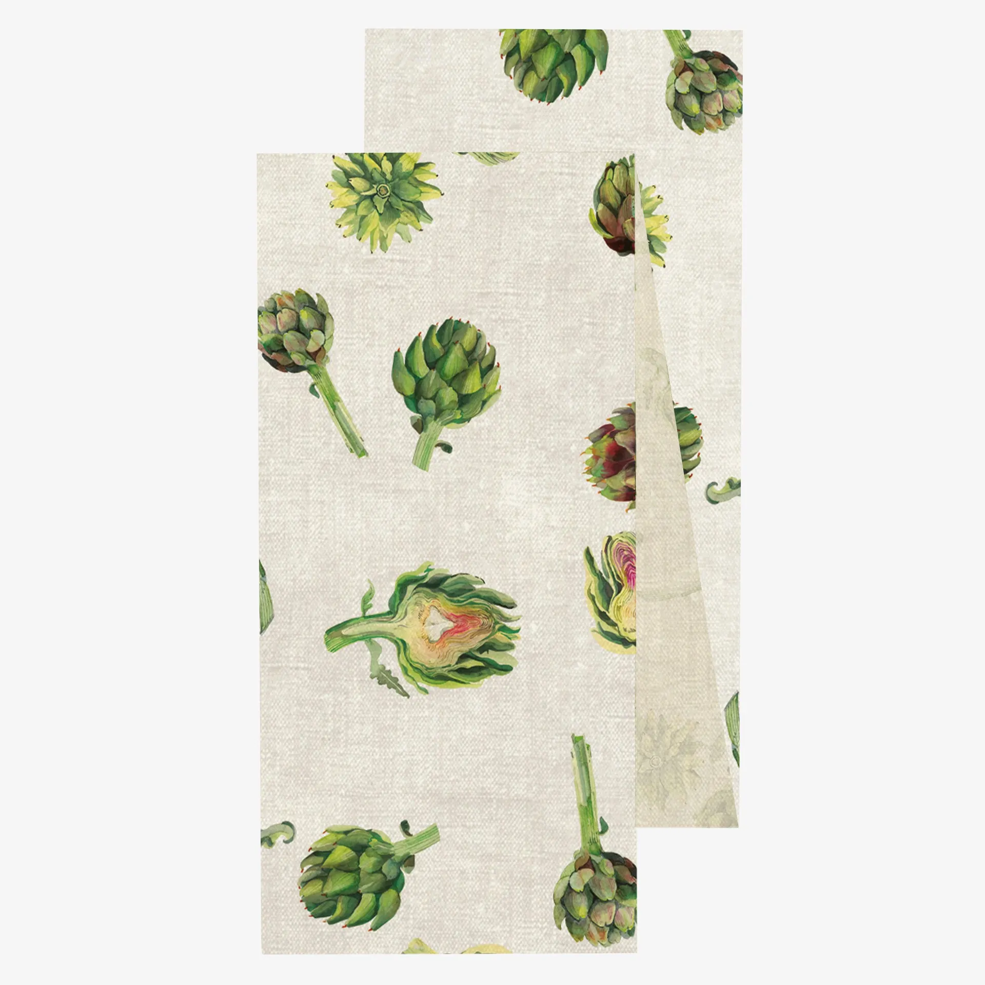 Artichokes Linen Blend Runner