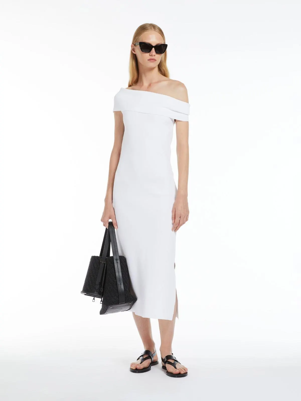 Strickkleid in Slim Fit aus Viskose