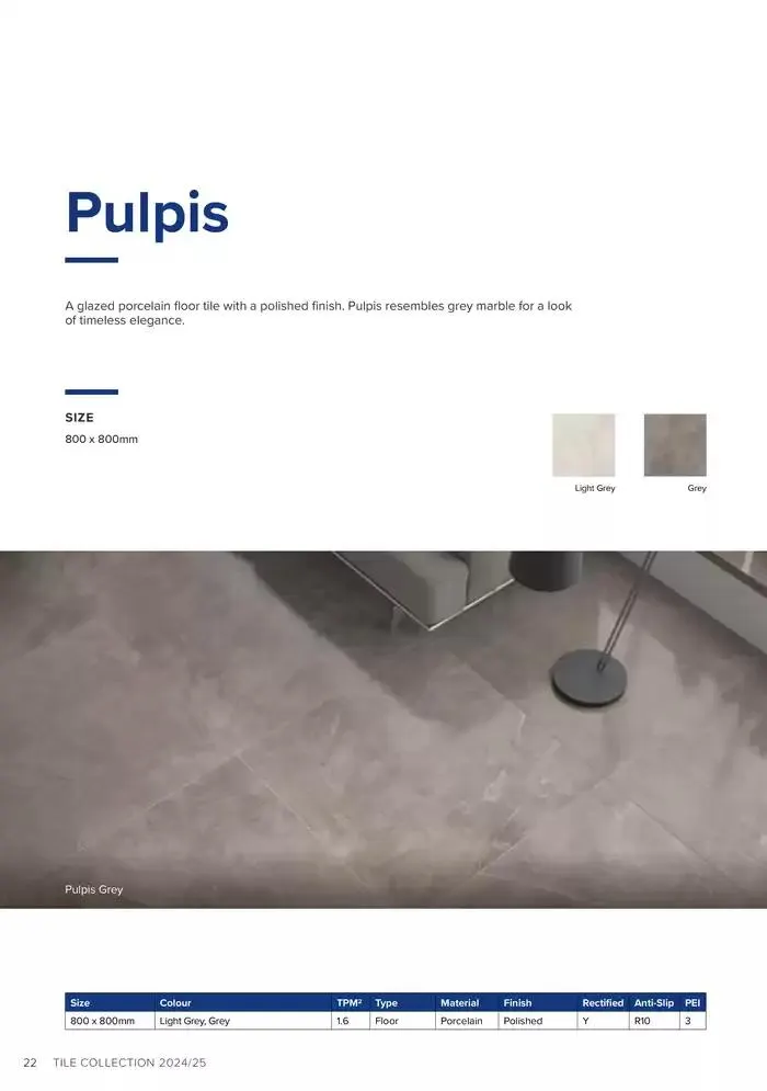 Tile Collection from 14 January to 31 May 2025 - Catalogue Page 22