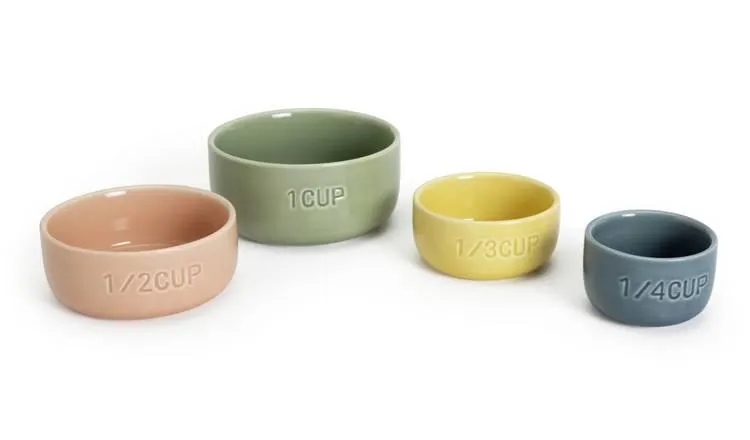 Habitat 4 Piece Herbalist Fine China Measuring Cups