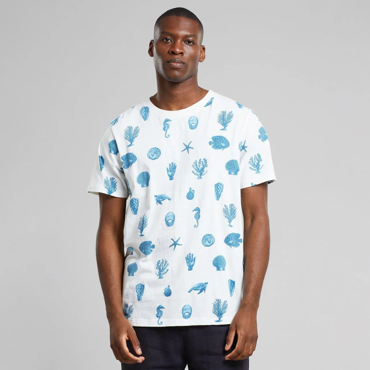 T-shirt Stockholm Ocean Life AOP Off White