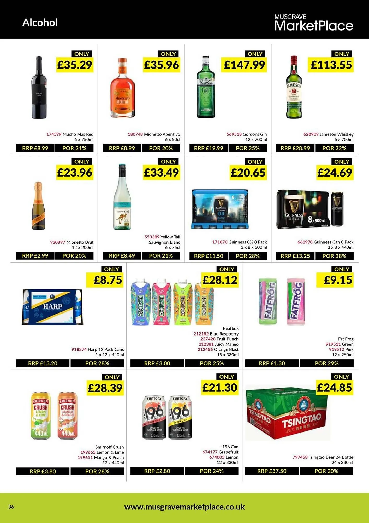 Musgrave MarketPlace leaflet from 9 March to 29 March 2026 - Catalogue Page 36