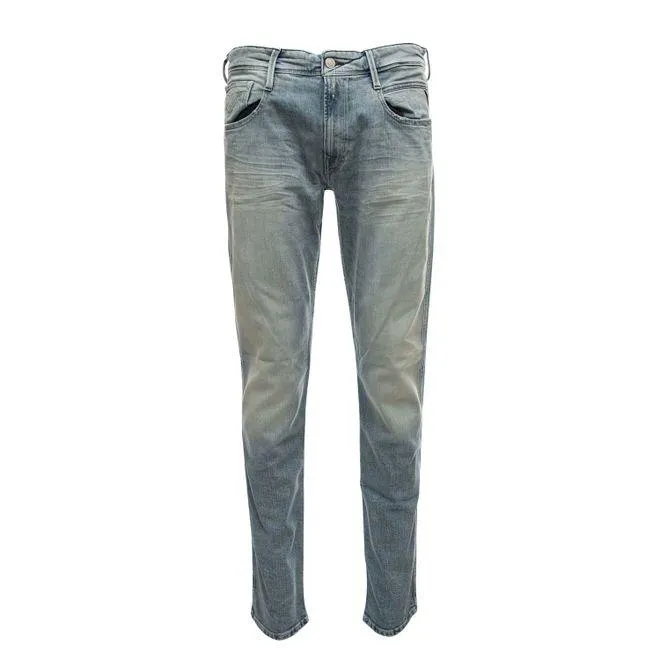 Replay Mens Ambass Slim Fit Jeans in Blue