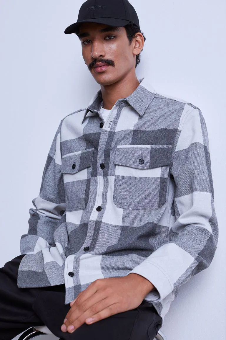 Twill overshirt