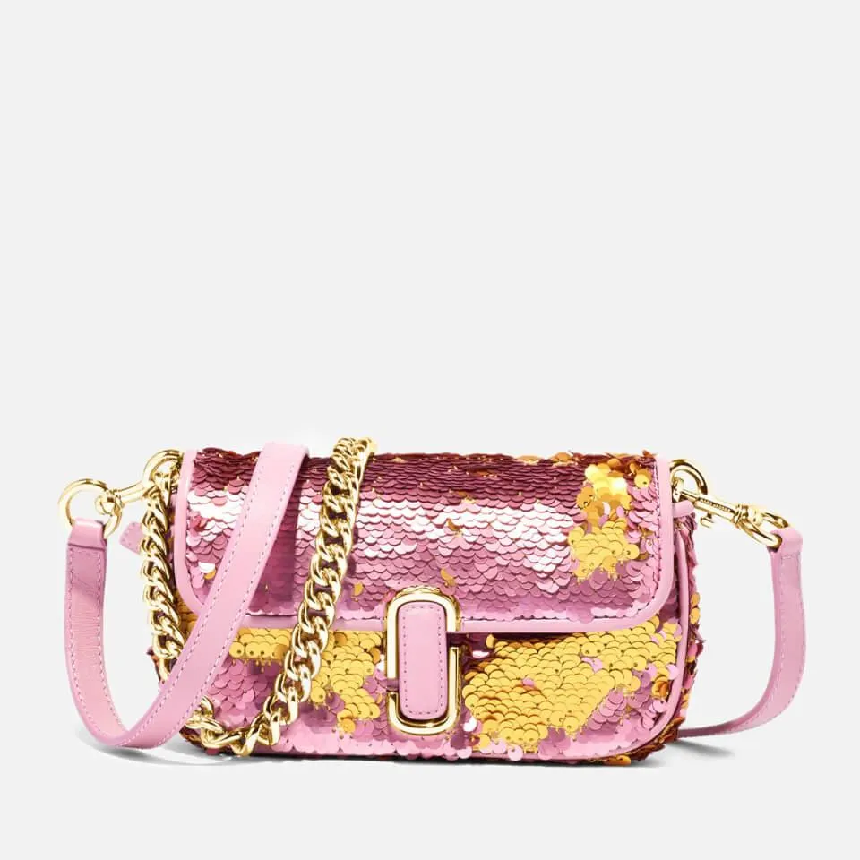 Marc Jacobs The Sequin J Leather Shoulder Bag