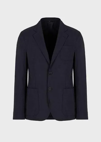 Single-breasted Upton jacket in washed silk