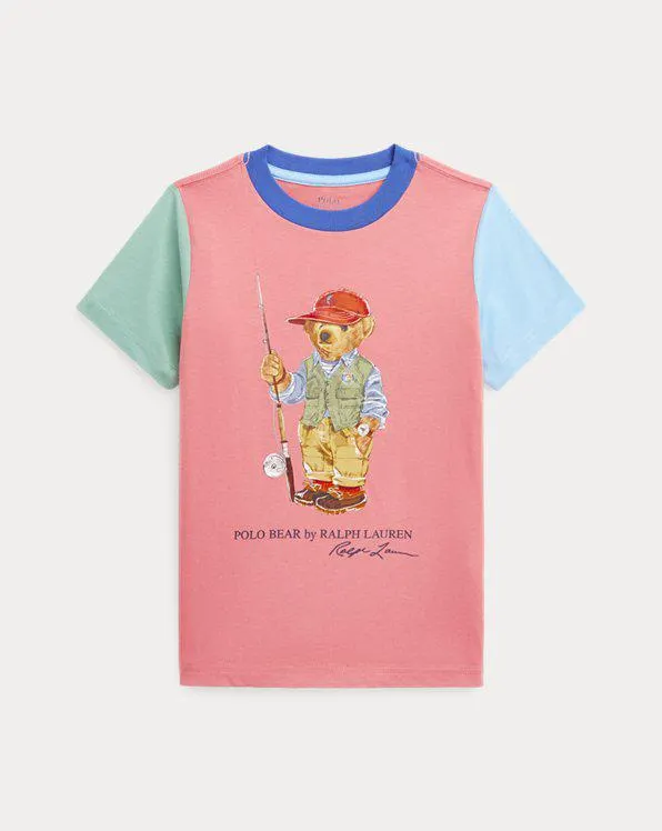Polo Bear Colour-Blocked Cotton T-Shirt