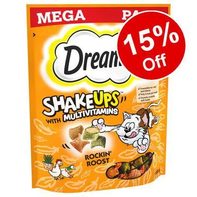 55g/180g Dreamies Shakeups Cat Treats – 15% Off! *