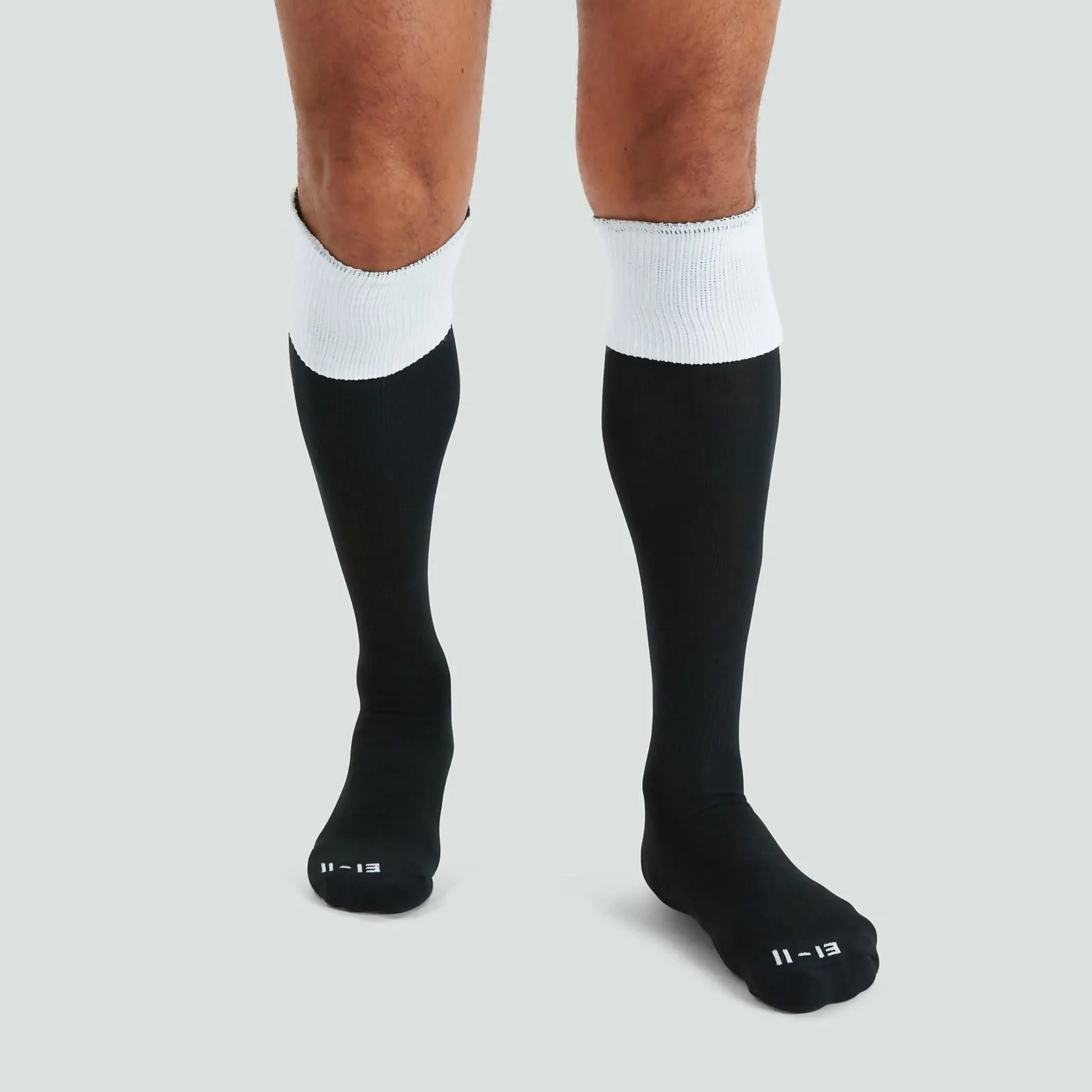 ADULT UNISEX TEAM CAP SOCKS BLACK/WHITE