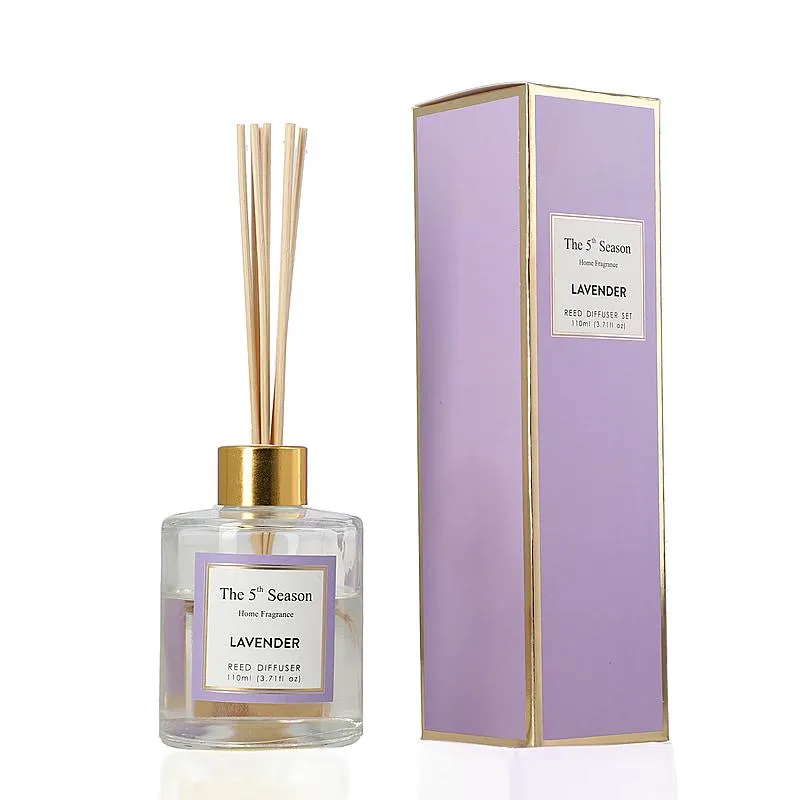 Reed Diffuser Gift Set with Natural Reeds (110ml) - Lavender