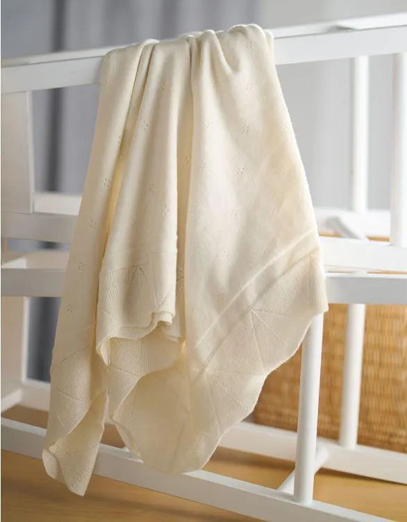 Ecru Cellular Baby Blanket