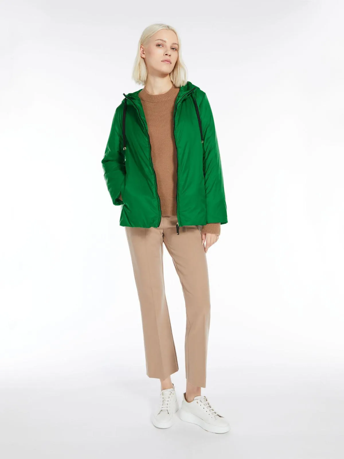 Water-repellent technical canvas jacket