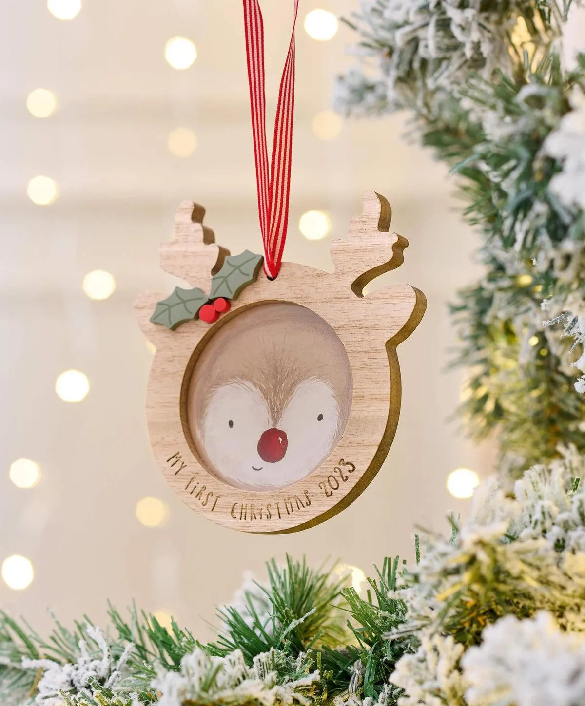 Reindeer Frame Christmas Bauble