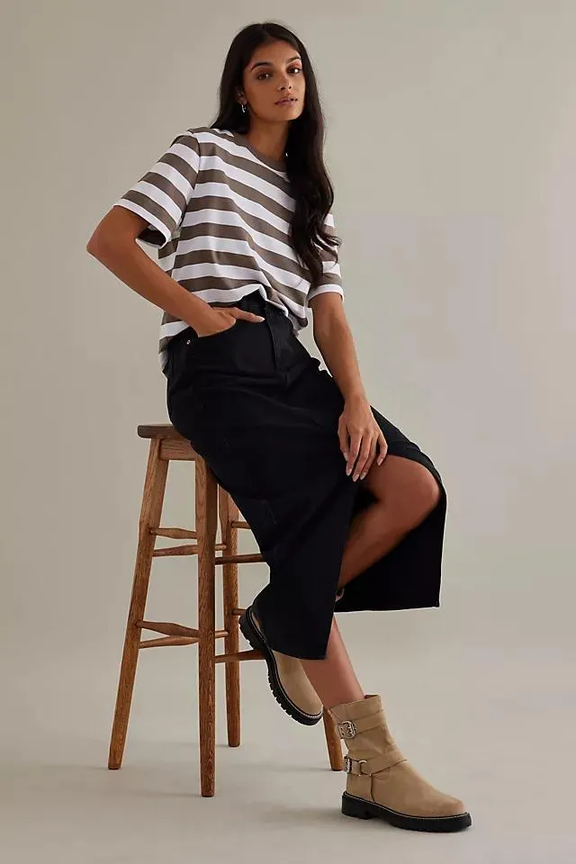 Selected Femme Classic Stripe Cotton T-Shirt