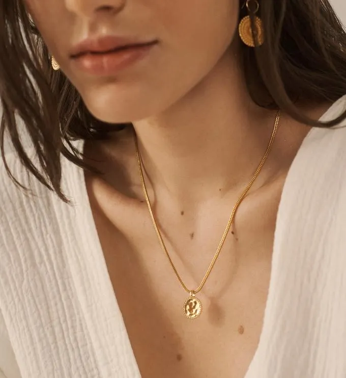 Deia Beaded Juno Fine Chain Necklace