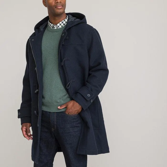 Wool Hooded Duffle Coat
