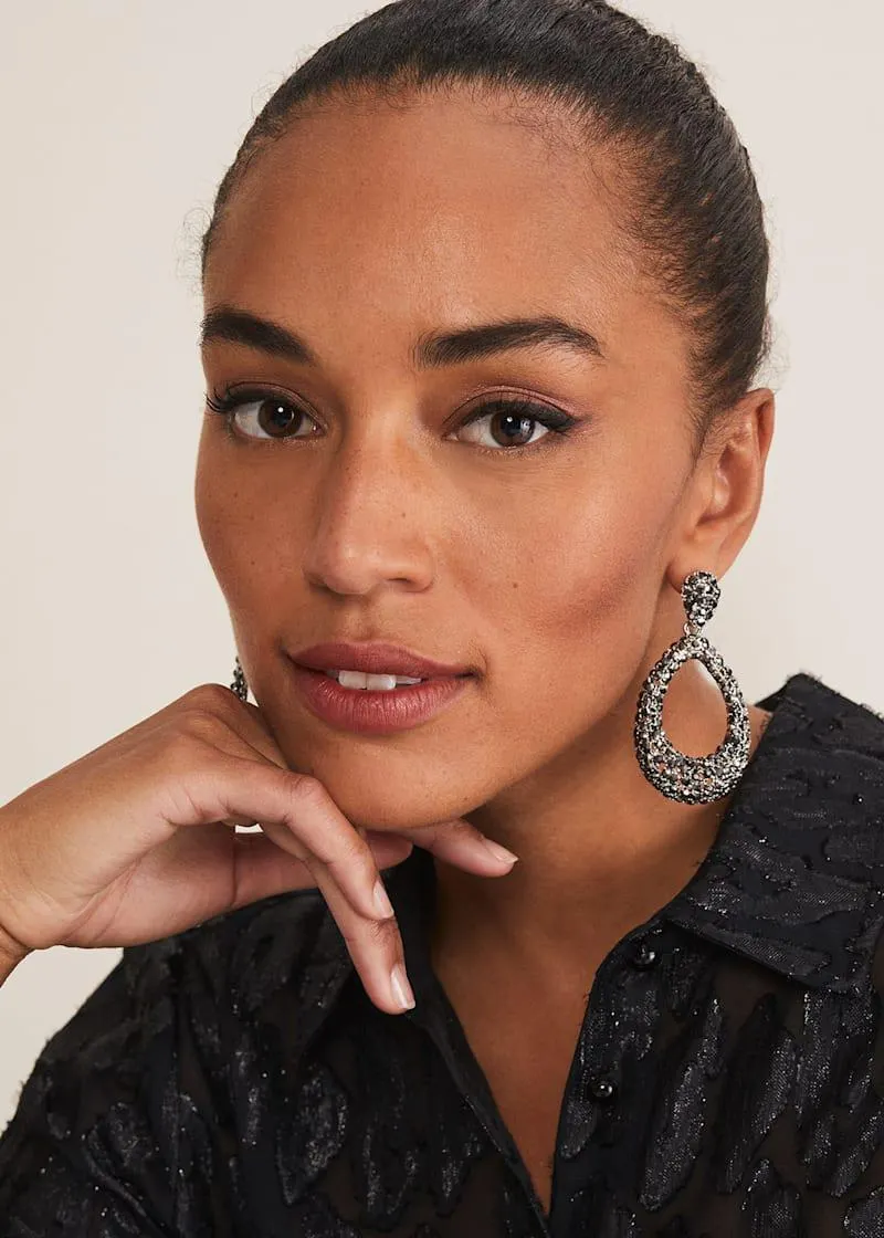 Sparkle Teardrop Earring