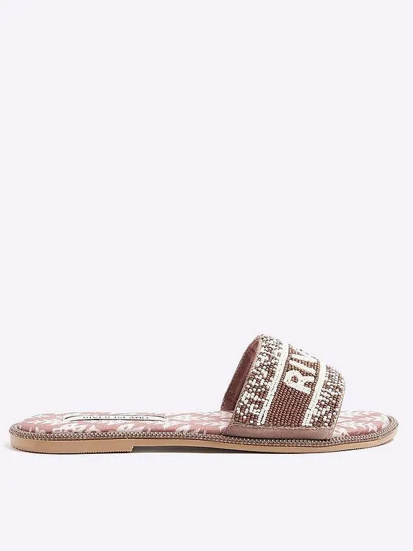 Beaded Sandal - Orange