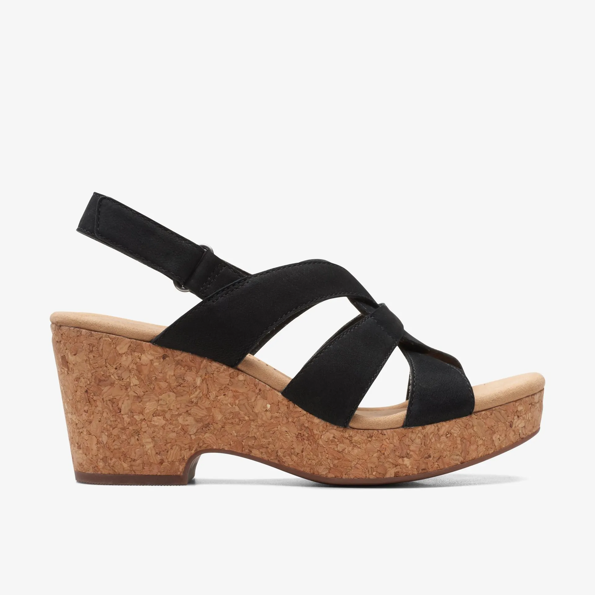 Giselle Beach Black Nubuck