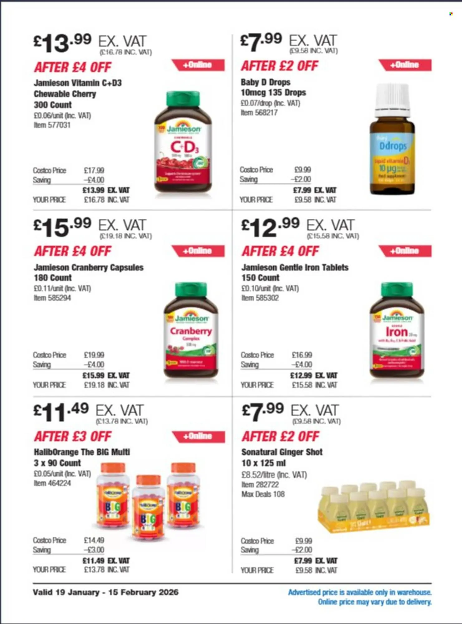Costco leaflet from 10 January to 15 February 2026 - Catalogue Page 16