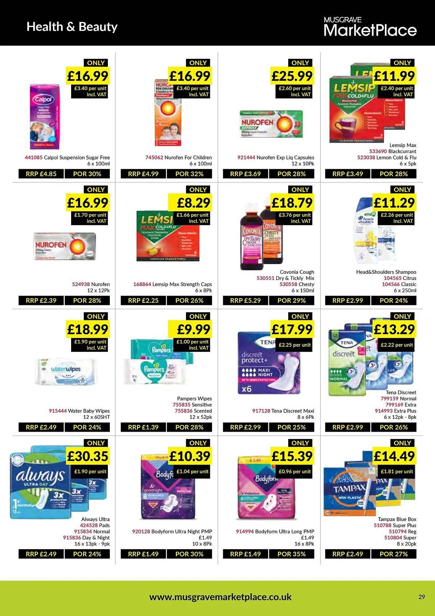 Musgrave MarketPlace leaflet from 27 October to 16 November 2025 - Catalogue Page 29