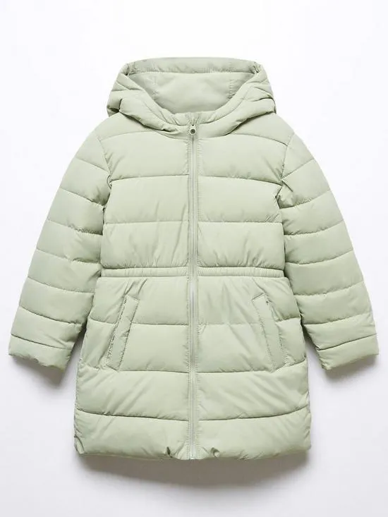 Girls Padded Coat - Light Green