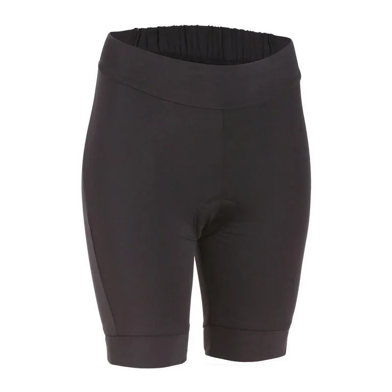 100 Women's Bibless Cycling Shorts - Black
