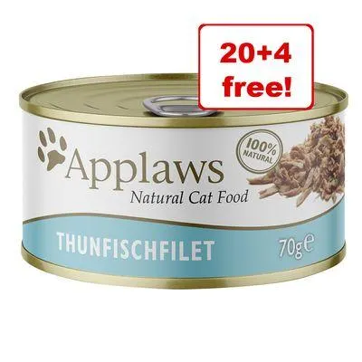24 x 70g/156g Applaws Wet Cat Food - 20 + 4 Free!*
