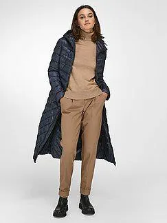 Quilted down coat