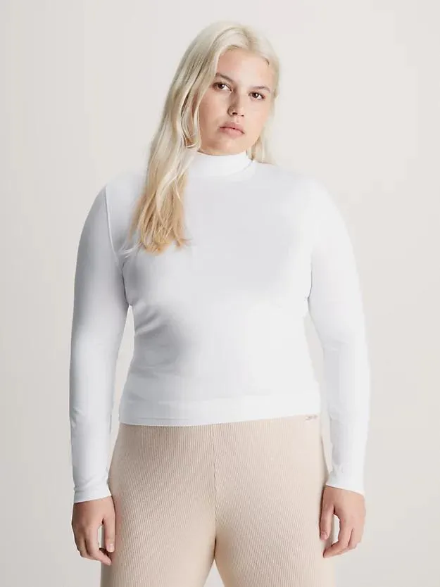 Slim Modal Mock Neck Top