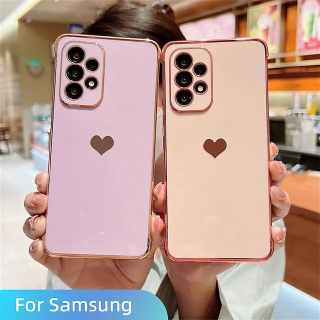 Phone Case For Samsung Galaxy Classic Series S23 S22 S21 Plus Ultra Plating Full Body Protective Dustproof Solid Colored TPU