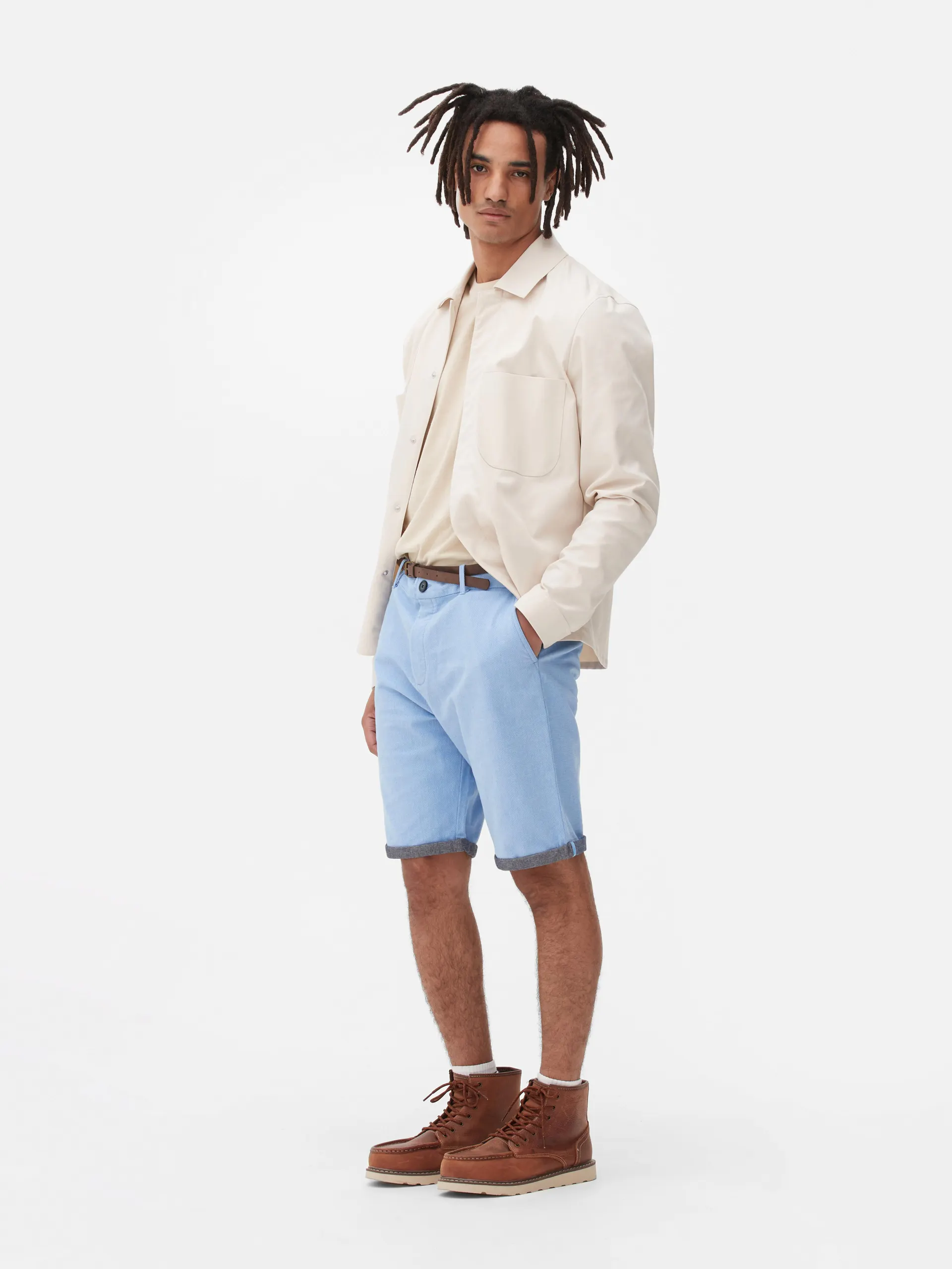 Belted Chino Shorts
