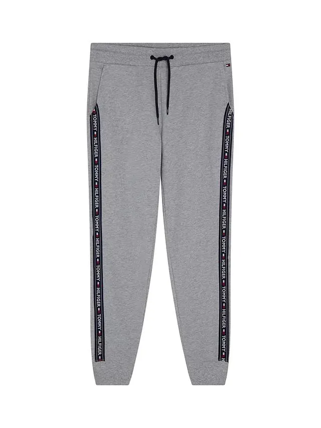 Tommy Hilfiger Repeat Logo Tape Joggers, Grey Heather