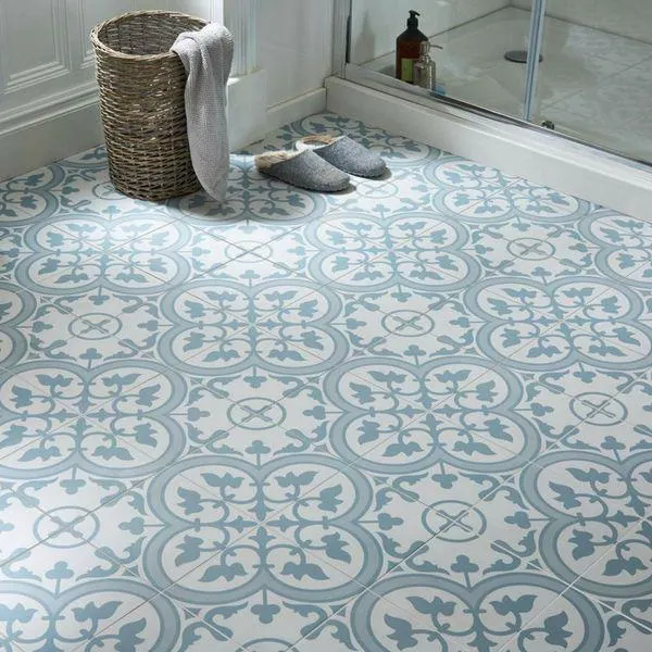 Ledbury Powder Blue Pattern Tiles