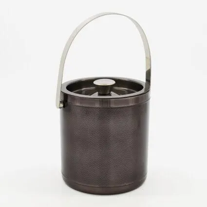 Gunmetal Grey Reusable Ice Bucket 16x15cm