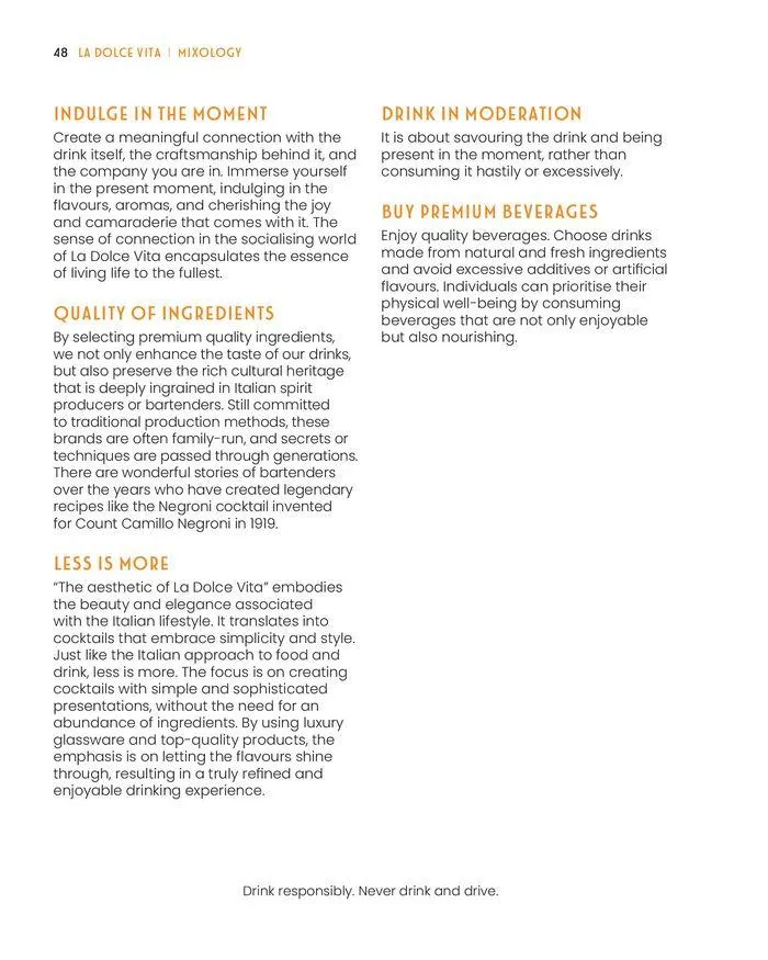 La Dolce Vita Guide from 21 May to 31 December 2024 - Catalogue Page 48