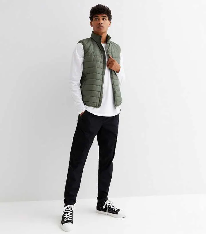 Black Ripstop Cargo Trousers