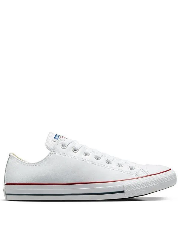 Womens Leather Ox Trainers - White