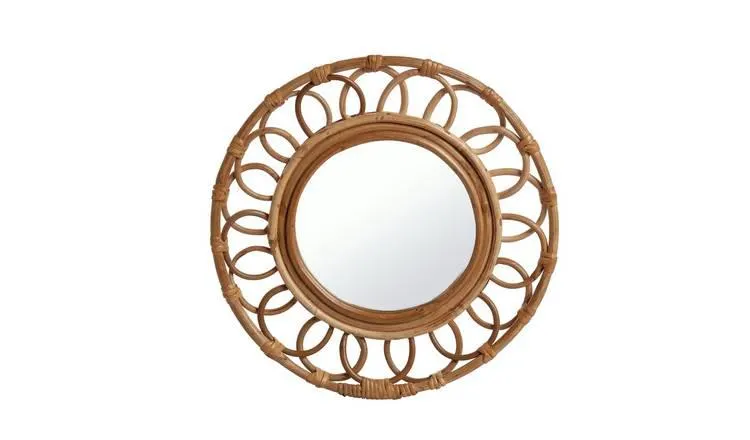Habitat Faux Rattan Garden Mirror
