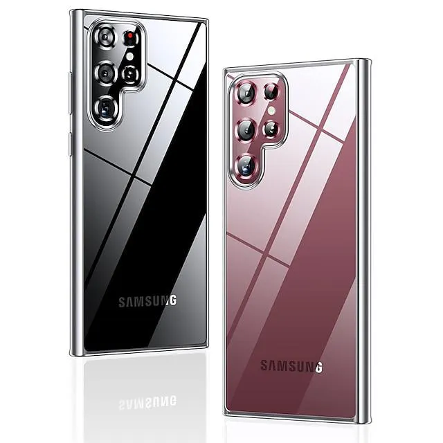 Phone Case For Samsung Galaxy Back Cover S23 S22 S21 S20 Plus Ultra A14 A34 A54 A73 A53 A33 Clear Shockproof Transparent TPU