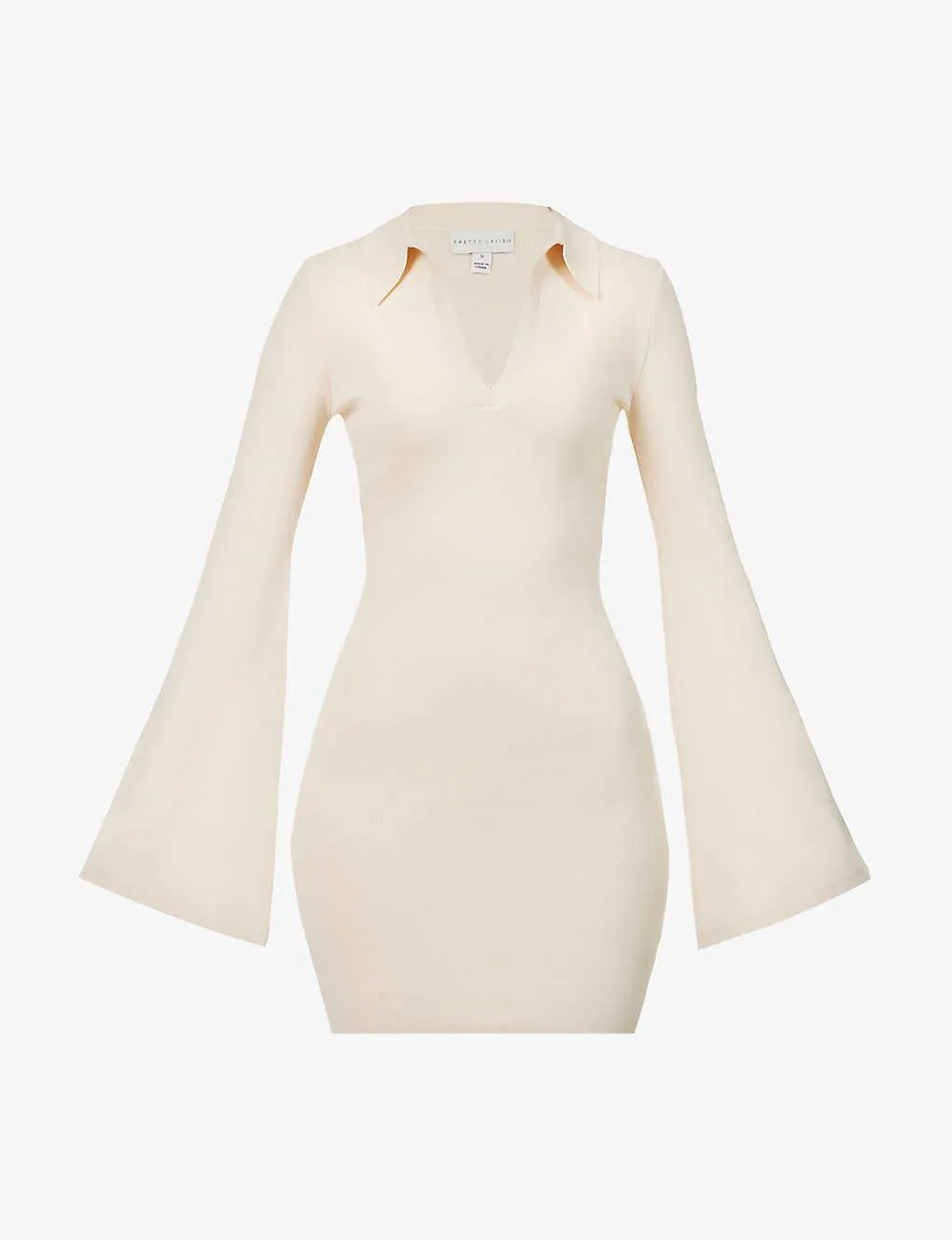 Hayden V-neck knitted mini dress