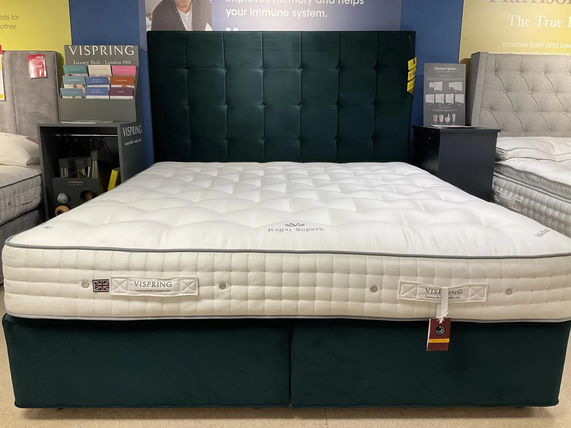 Vispring Regal 6ft Divan & Langdo Headboard