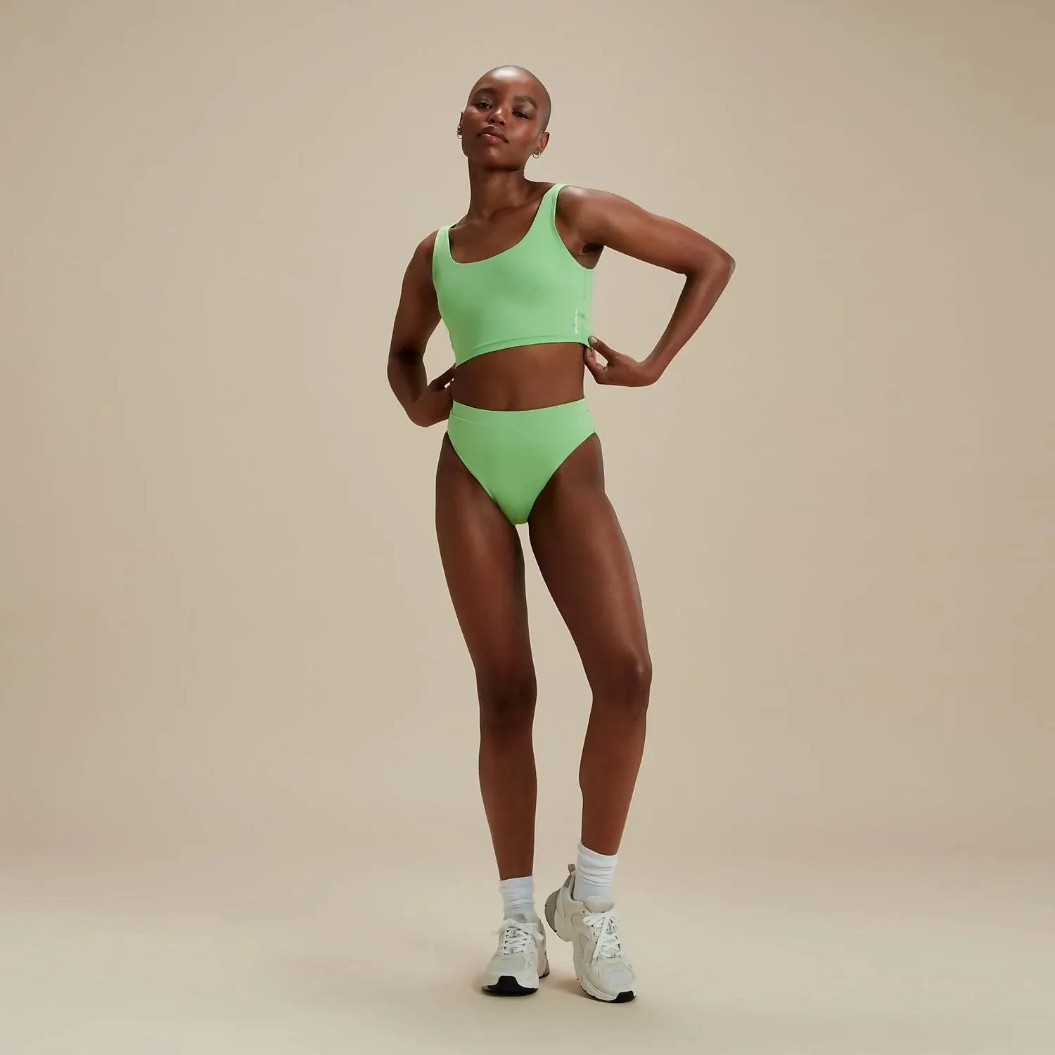 FLU3NTE Bikini Top Green