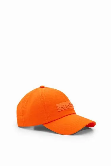 Half-logo cap