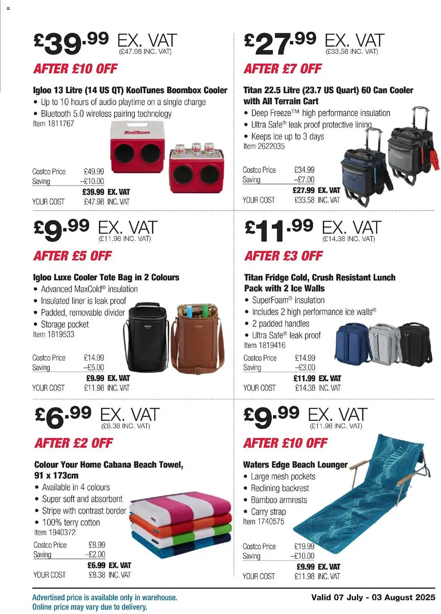 Costco leaflet from 7 July to 3 August 2025 - Catalogue Page 3