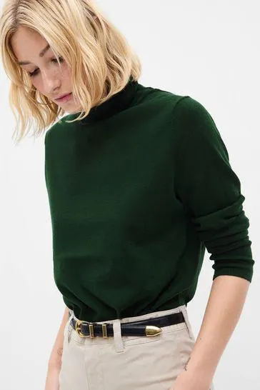 Merino Wool Turtle Neck Jumper