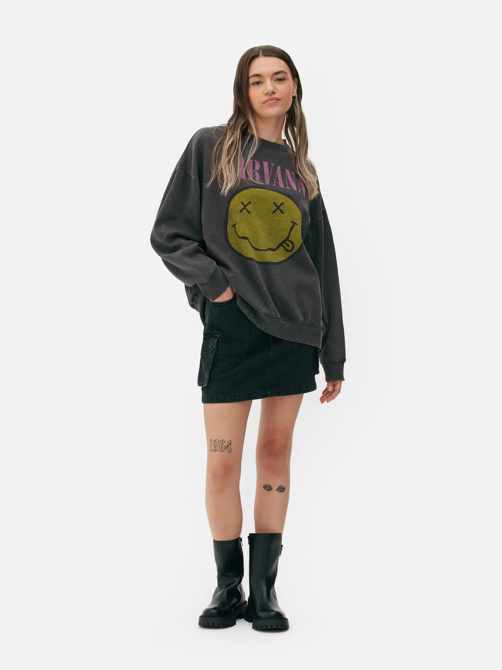 Nirvana Stone Wash Sweatshirt