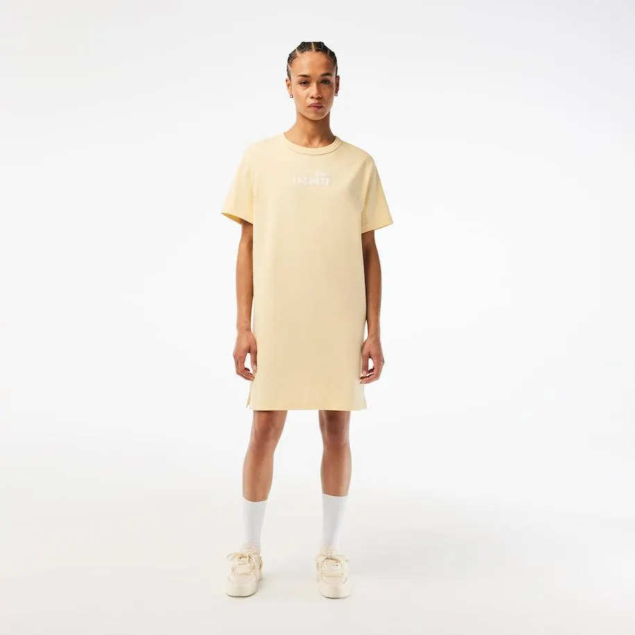 Women’s Lacoste Organic Cotton Print T-shirt Dress