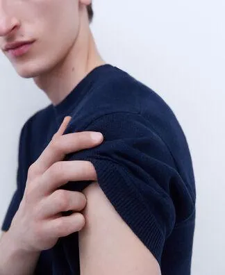 European linen and lyocell T-shirt