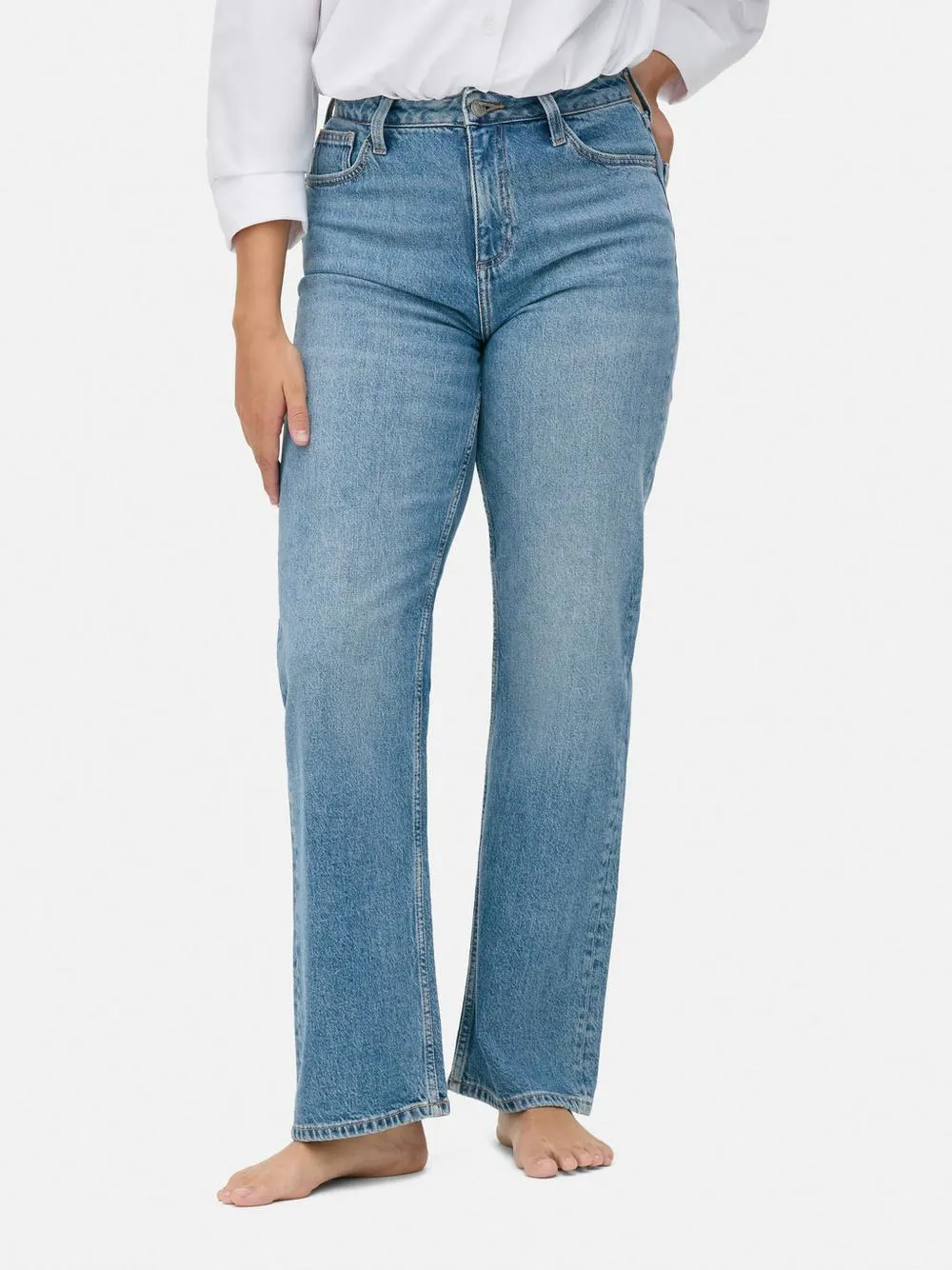 High-Waisted Straight Leg Jeans | Short - Long Lengths